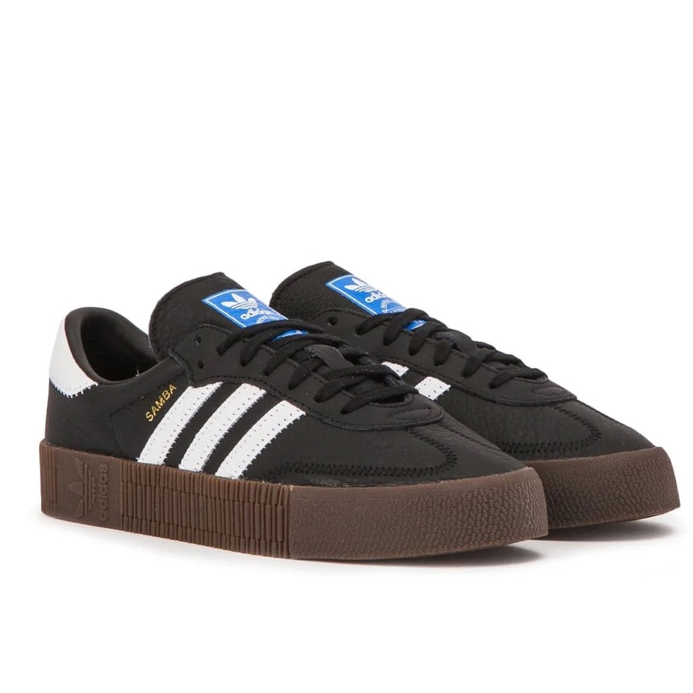 ADIDAS UNISEX Samba rose platform Sneakers Black & Gum